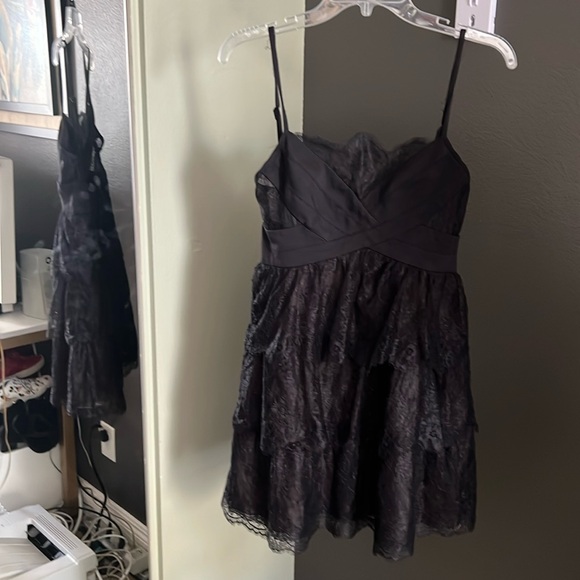 1 hour sale. BCBGMaxazria, black lace dress Medium - Picture 2 of 10